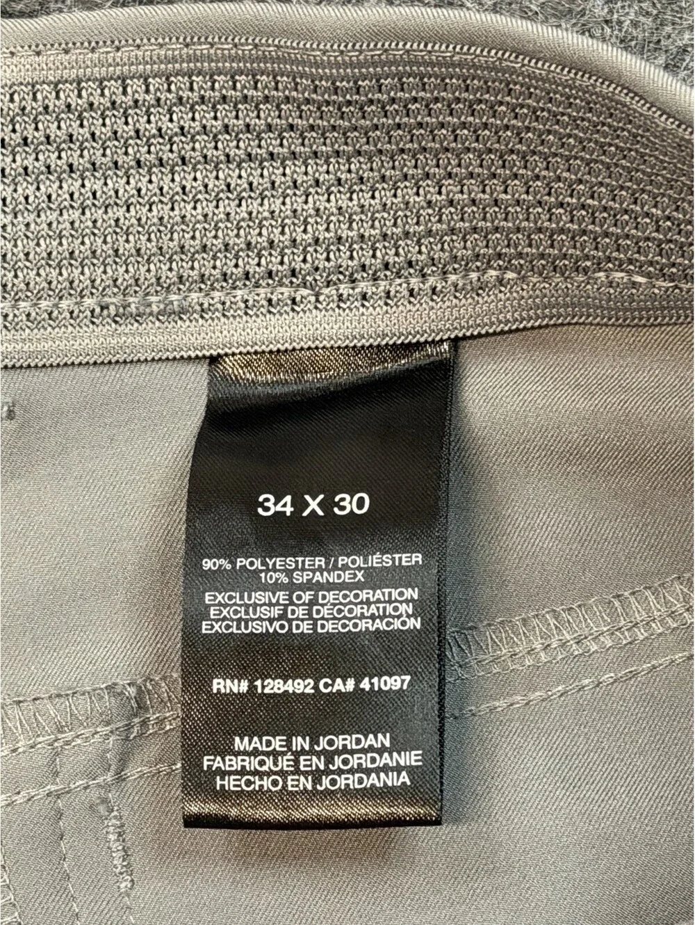 Eddie Bauer Guide Pro Pants Mens 34x30 Gray Stretch Hiking Outdoor Travel